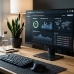 Pantalla de ordenador mostrando análisis de seguridad digital