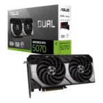 NVIDIA GeForce RTX 5070 ASUS Dual OC Edition 12GB GDDR7 - Modelo compacto de dos ventiladores