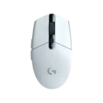 Ratón gaming inalámbrico Logitech G305 Lightspeed blanco vista superior