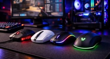 Setup gaming con los 4 mejores ratones por menos de 50 euros de 2026: modelos de Logitech, Razer y HyperX con iluminación RGB