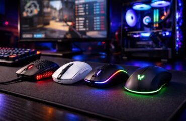 mejores-ratones-gaming-menos-50-euros-portada-2026 Setup gaming con los 4 mejores ratones por menos de 50 euros de 2026: modelos de Logitech, Razer y HyperX con iluminación RGB
