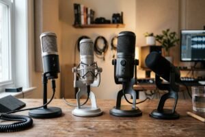 Micrófonos USB para streaming y podcasting