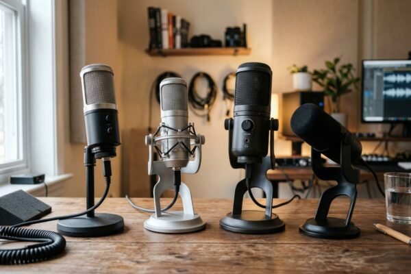 Micrófonos USB para streaming y podcasting