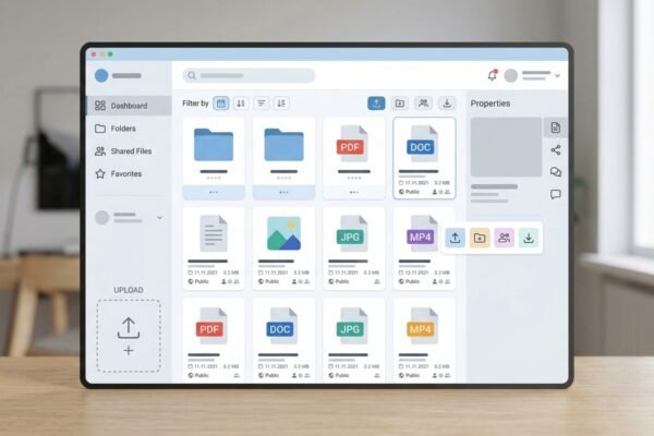 Interfaz de servicio para compartir archivos grandes