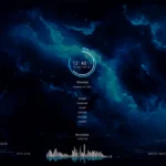 Custom desktop using rainmeter and wallpaper engine in Windows 11