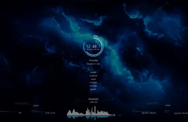 custom-desktop-using-rainmeter-and-wallpaper-engine-windows Custom desktop using rainmeter and wallpaper engine in Windows 11