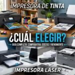 Cuatro impresoras, dos de tinta y dos láser.