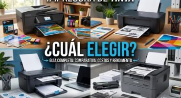 Cuatro impresoras, dos de tinta y dos láser.