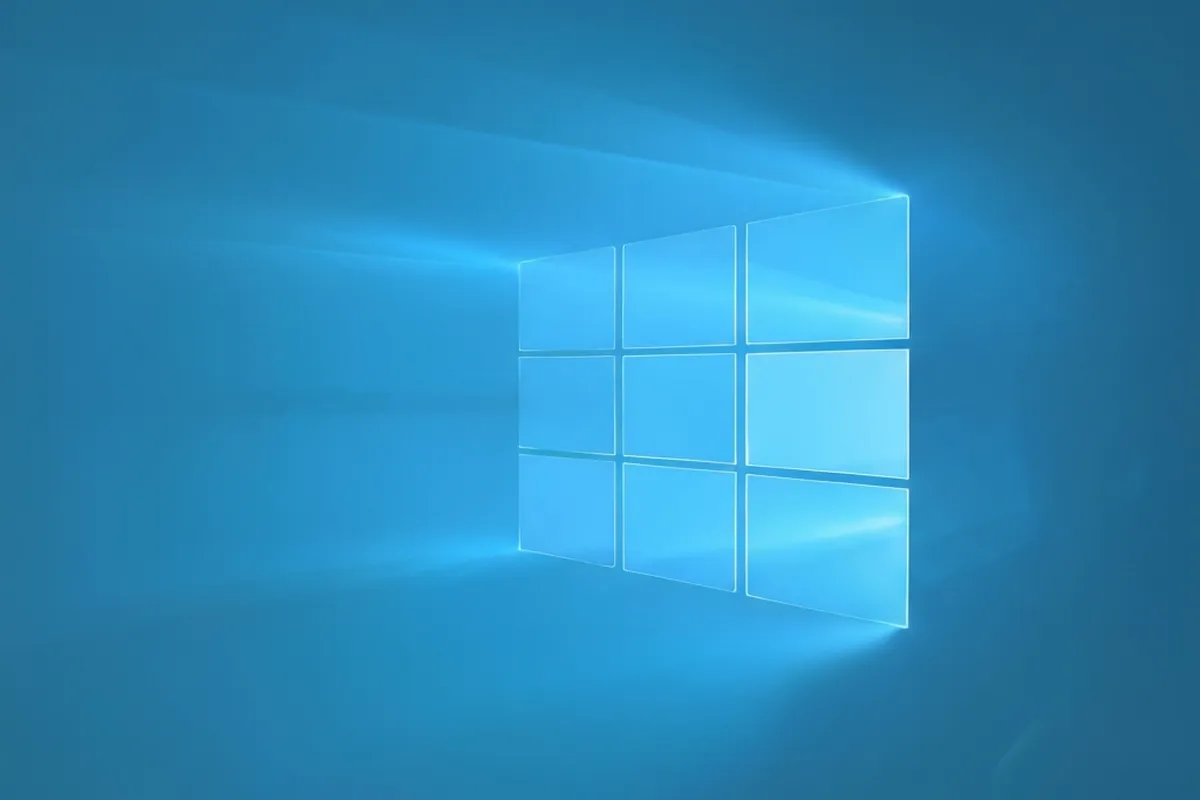 software-control-parental-windows Fondo de pantalla de Windows con un diseño minimalista de cuadros en tonalidades azules