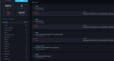 Panel de la herramienta Recon con miles de claves robadas listadas por servicio, en una captura publicada por Google