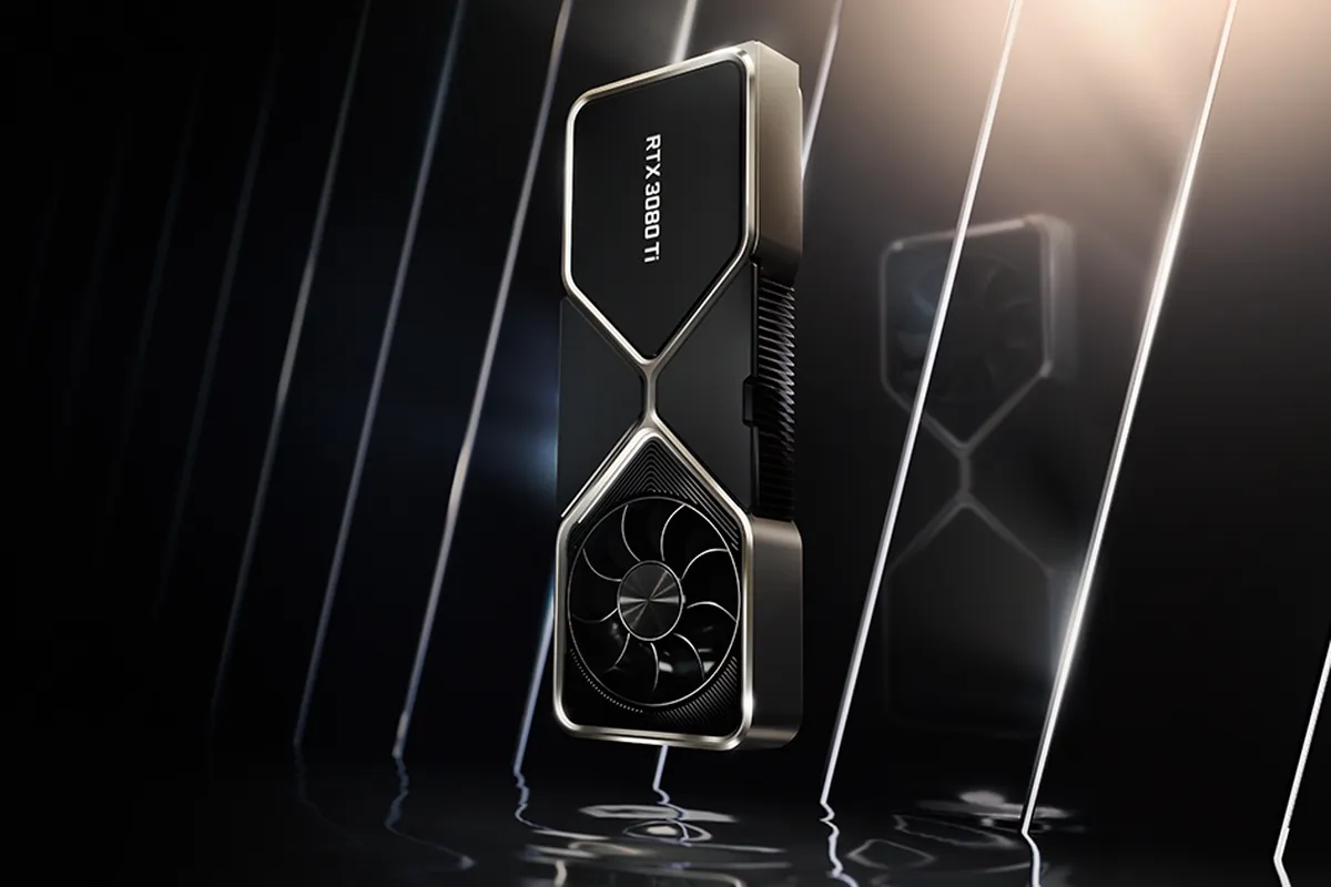 317-mod-dlss-multi-frame-generation-rtx-3080 Tarjeta gráfica GeForce RTX 3080 Ti Founders Edition de Nvidia sobre fondo negro