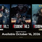Carátulas oficiales de los remakes de Resident Evil 2, 3 y 4 para Nintendo Switch 2, con la fecha de salida digital del 16 de octubre de 2026