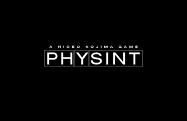 Logotipo oficial de PHYSINT con la leyenda «A Hideo Kojima Game», en letras blancas sobre fondo negro