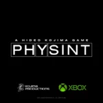 Arte oficial de PHYSINT sobre fondo negro, con los logotipos de Kojima Productions y Xbox debajo del título
