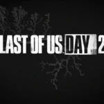 Logotipo del The Last of Us Day 2026 en letras blancas sobre un fondo negro con ramificaciones grises
