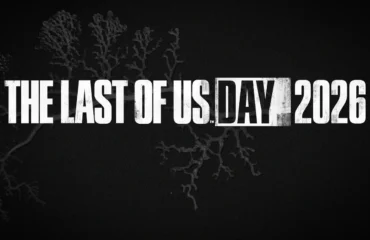 naughty-dog-dos-proyectos-the-last-of-us-intergalactic Logotipo del The Last of Us Day 2026 en letras blancas sobre un fondo negro con ramificaciones grises