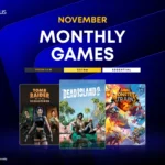 Cartel de PlayStation Plus de noviembre con Tomb Raider IV – VI Remastered, Dead Island 2 y Monster Train 2