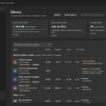 Captura de la biblioteca de SCSKiller en Windows: lista de juegos con sus shaders, tamaño en caché, tiempo de compilación, estado y botón para jugar
